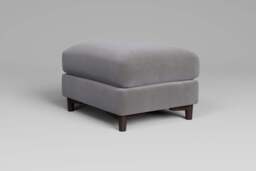 Fusion - Footstool (Small), Brushed Wool Feel / Pewter - thumbnail 4