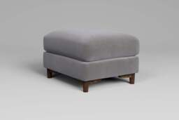 Fusion - Footstool (Small), Brushed Wool Feel / Pewter - thumbnail 3