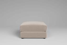 Utopia - Footstool - Rearrangeable Modular Sofa, Basket Weave / Sand / Tailored Trim - thumbnail 2