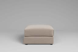Utopia - Footstool - Rearrangeable Modular Sofa, Basket Weave / Sand / Tailored Trim - thumbnail 3