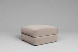 Utopia - Footstool - Rearrangeable Modular Sofa, Basket Weave / Sand / Tailored Trim - thumbnail 4