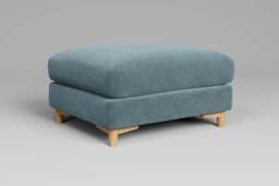 Fusion - Footstool (Large), Cotton Blend / Topaz - thumbnail 2