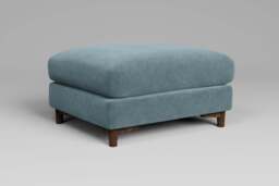 Fusion - Footstool (Large), Cotton Blend / Topaz - thumbnail 3