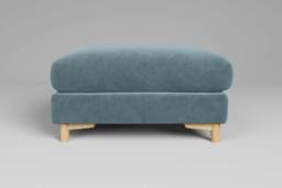 Fusion - Footstool (Large), Cotton Blend / Topaz - thumbnail 1