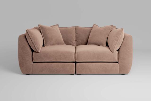 Utopia - 2 Piece - Rearrangeable Modular Sofa, Cotton Blend / Chai / Casual Trim - image 1