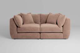 Utopia - 2 Piece - Rearrangeable Modular Sofa, Cotton Blend / Chai / Casual Trim - thumbnail 1