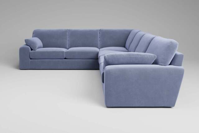 7th Heaven Maxi - Extra Large Corner Sofa, Brushed Wool Feel / Denim - image 1
