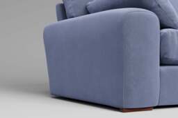 7th Heaven Maxi - Extra Large Corner Sofa, Brushed Wool Feel / Denim - thumbnail 4