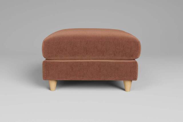 Cloud Nine - Footstool (Medium), Luxe Woven Velvet / Apricot - image 1