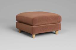 Cloud Nine - Footstool (Medium), Luxe Woven Velvet / Apricot - thumbnail 2