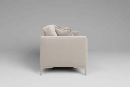 melody - Loveseat, Plush Chenille / Chalk - thumbnail 3