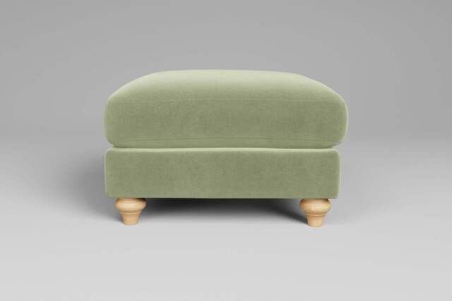 Serenity - Footstool (Medium), Brushed Wool Feel / Sage - image 1