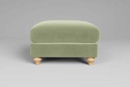 Serenity - Footstool (Medium), Brushed Wool Feel / Sage - thumbnail 1