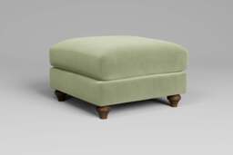 Serenity - Footstool (Medium), Brushed Wool Feel / Sage - thumbnail 3