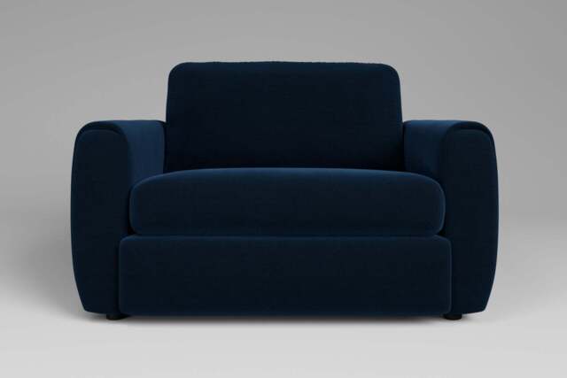 Tranquil - Loveseat, Soft Touch Velvet / Royal Blue - image 1