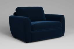 Tranquil - Loveseat, Soft Touch Velvet / Royal Blue - thumbnail 3