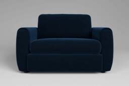 Tranquil - Loveseat, Soft Touch Velvet / Royal Blue - thumbnail 1