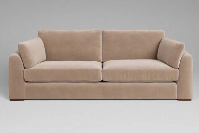 Muse - 4.5 Seater Sofa, Soft Touch Velvet / Soft Mink - image 1