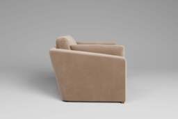 Muse - 4.5 Seater Sofa, Soft Touch Velvet / Soft Mink - thumbnail 3