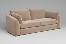 Muse - 4.5 Seater Sofa, Soft Touch Velvet / Soft Mink - thumbnail 2