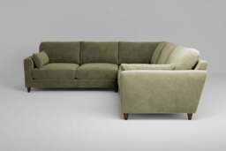7th Heaven Midi - Large Corner Sofa, Cotton Blend / Jade - thumbnail 1