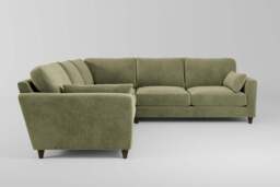 7th Heaven Midi - Large Corner Sofa, Cotton Blend / Jade - thumbnail 2