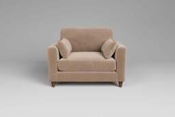 7th Heaven Midi - Loveseat, Soft Touch Velvet / Soft Mink - thumbnail 1