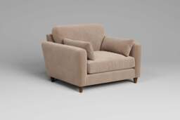 7th Heaven Midi - Loveseat, Soft Touch Velvet / Soft Mink - thumbnail 3