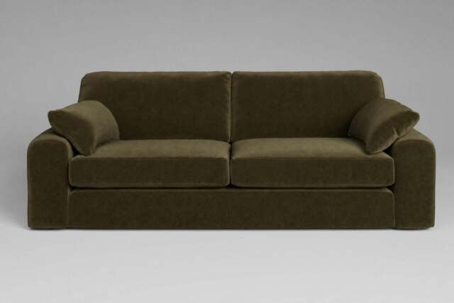 7th Heaven Maxi - 4.5 Seater Sofa, Luxe Woven Velvet / Forest Green