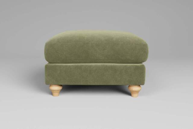 Serenity - Footstool (Medium), Cotton Blend / Jade - image 1