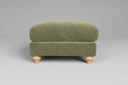 Serenity - Footstool (Medium), Cotton Blend / Jade - thumbnail 1