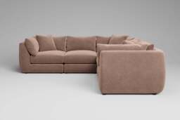 Utopia - 6 Piece - Rearrangeable Modular Sofa, Cotton Blend / Chai / Casual Trim - thumbnail 5