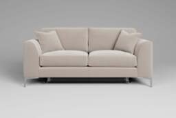 melody - 3 Seater Sofa Bed, Plush Chenille / Chalk - thumbnail 1