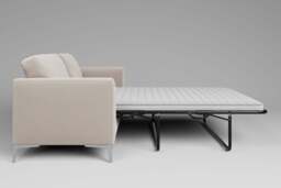 melody - 3 Seater Sofa Bed, Plush Chenille / Chalk - thumbnail 3