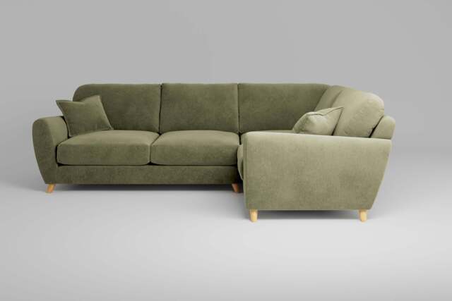 Cloud Nine - Small Corner Sofa, Cotton Blend / Jade - image 1