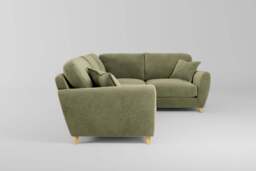 Cloud Nine - Small Corner Sofa, Cotton Blend / Jade - thumbnail 2
