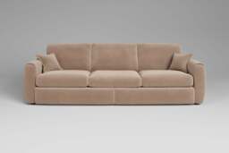 Tranquil - 5 Seater Sofa, Soft Touch Velvet / Soft Mink - thumbnail 1