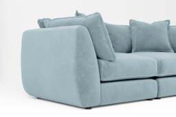 Utopia - 2 Piece - Rearrangeable Modular Sofa, Cotton Blend / Topaz / Casual Trim - thumbnail 2