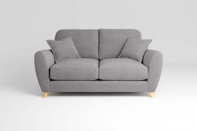 Cloud Nine - 2 Seater Sofa, Brushed Wool Feel / Pewter - image 1