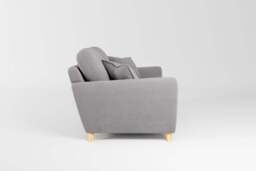 Cloud Nine - 2 Seater Sofa, Brushed Wool Feel / Pewter - thumbnail 2