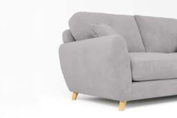 Cloud Nine - 2 Seater Sofa, Brushed Wool Feel / Pewter - thumbnail 3