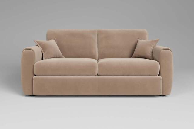 Tranquil - 3 Seater Sofa, Soft Touch Velvet / Soft Mink - image 1