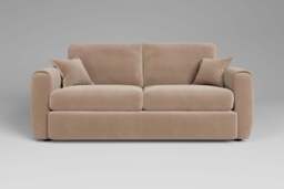 Tranquil - 3 Seater Sofa, Soft Touch Velvet / Soft Mink