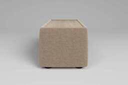 Utopia - Side Table - Rearrangeable Modular Sofa, Walnut / Plush Chenille / Cashmere - thumbnail 3