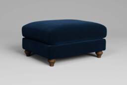 Daydream - Footstool (Large), Soft Touch Velvet / Royal Blue - thumbnail 3