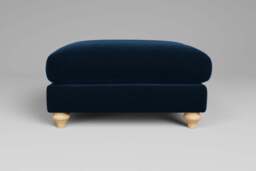 Daydream - Footstool (Large), Soft Touch Velvet / Royal Blue - thumbnail 1