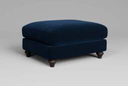 Daydream - Footstool (Large), Soft Touch Velvet / Royal Blue - thumbnail 4