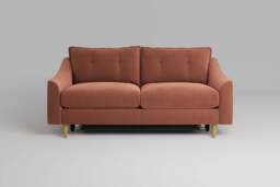 hush - 3 Seater Sofa Bed, Soft Touch Velvet / Cinnamon