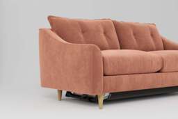 hush - 3 Seater Sofa Bed, Soft Touch Velvet / Cinnamon - thumbnail 2