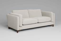 Fusion - 3 Seater Sofa, Luxe Woven Velvet / Snow - thumbnail 3
